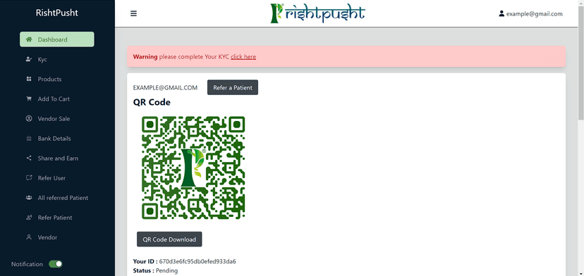 Affiliate Dashboard
